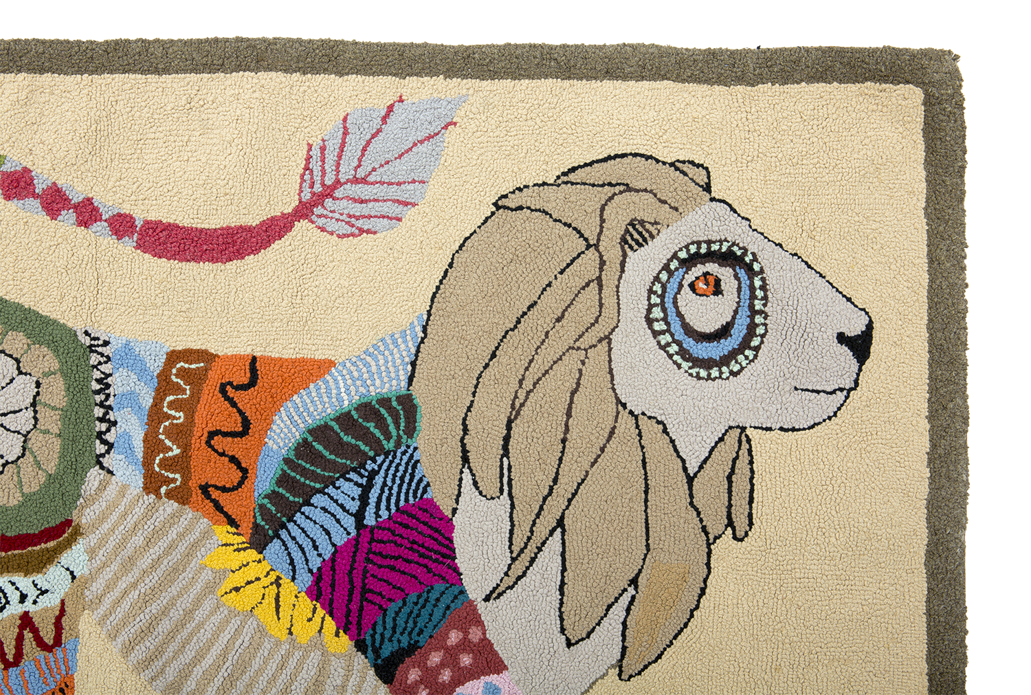 1930’s FOLK ART RAG RUG
