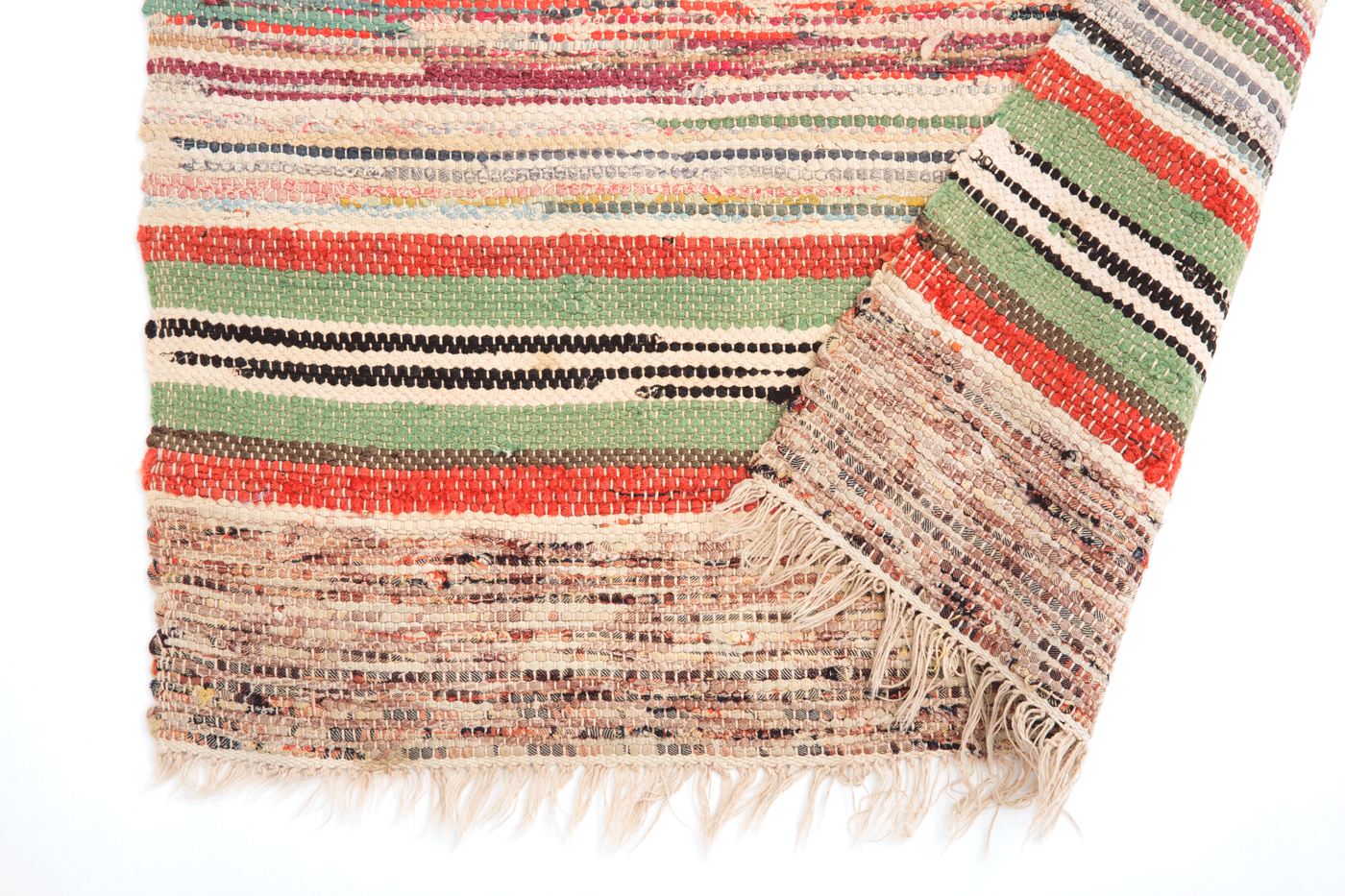VINTAGE SWEDISH RAG RUG