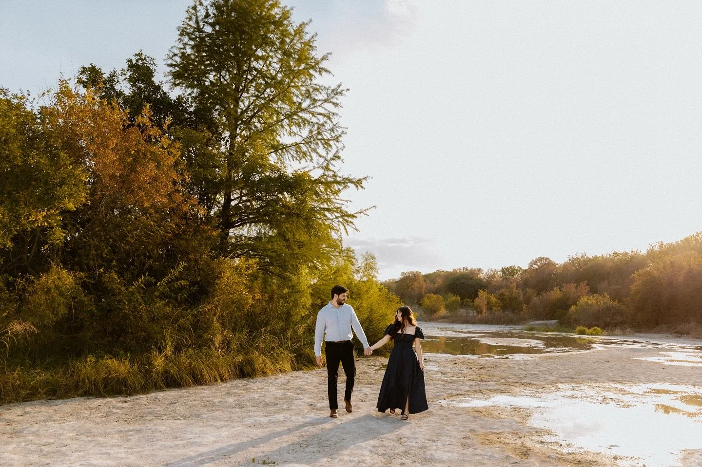 The golden sunset at McKinney Falls was pure magic for these two ✨🌿 Their engagement session was full of laughter, soft light, and those little moments that show just how in love they are.

I&rsquo;m so honored to be capturing not just this season o