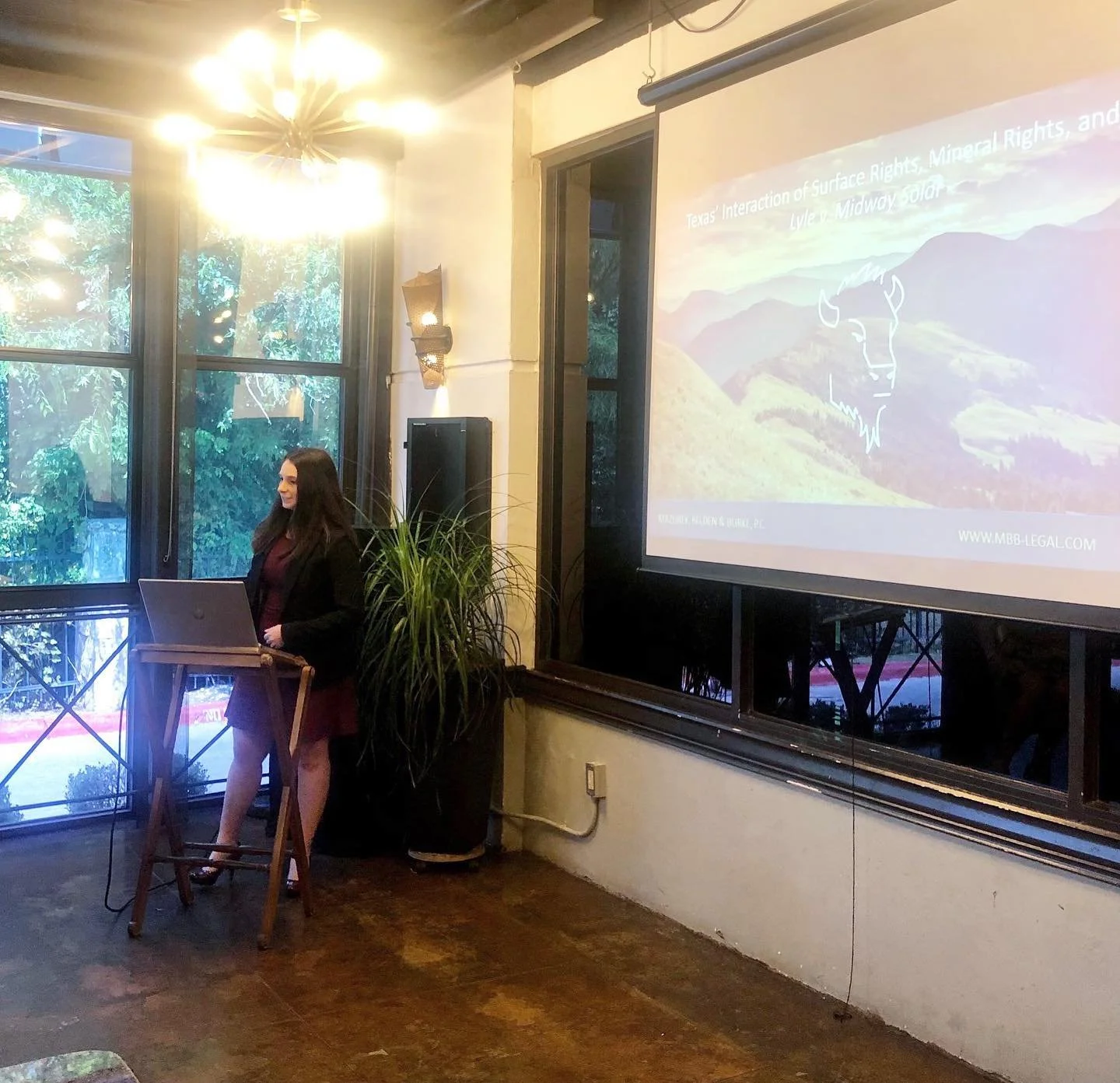 Laura Falco at the San Antonio Bar Association's Luncheon