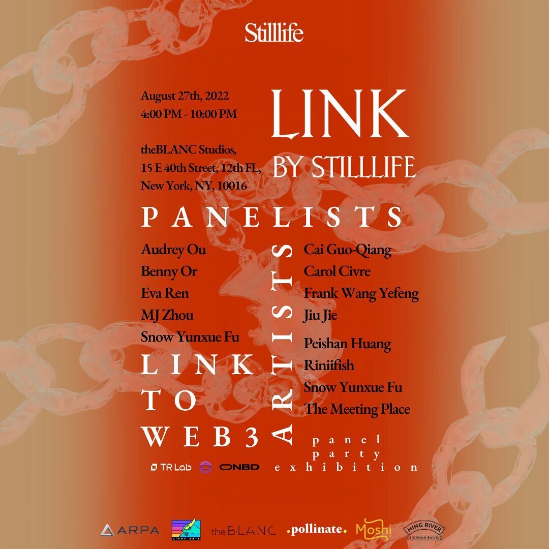 TheBLANC x Stillife 

We are pleased to work together with @stilllife.stilllife to host&ldquo;LINK by STILLLIFE&rdquo;. On Aug.27th, we will be having this collaborative learning experience that connects creatives with industry professionals @theblan
