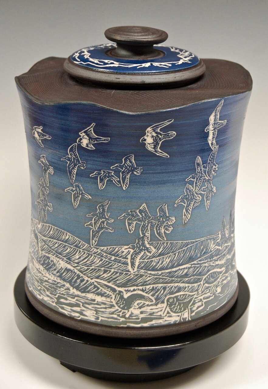 Prayer Wheel for the Unending Transformation: Mud to Dunlin to Falcon to Sky 