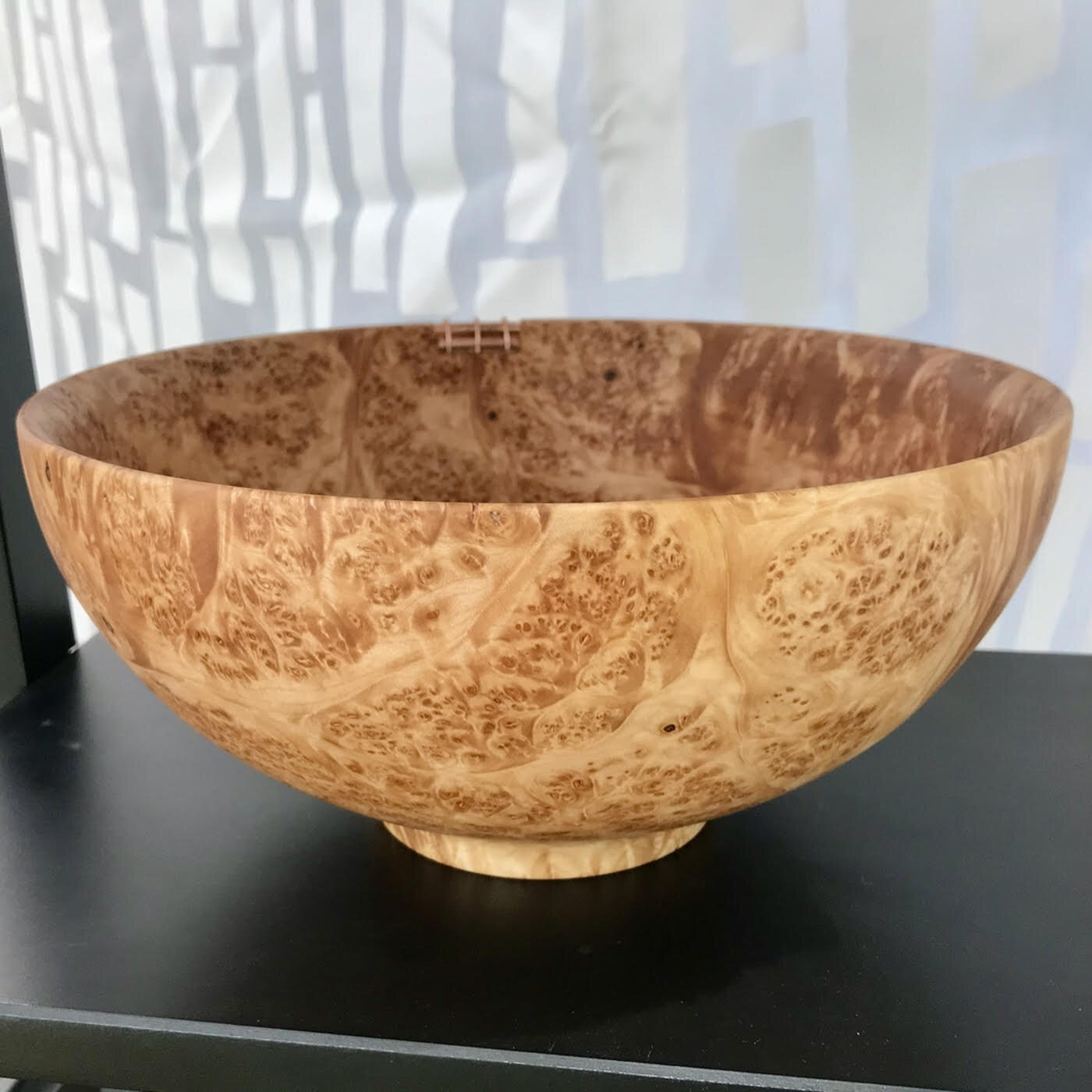 Maple Burl Serving Bowl