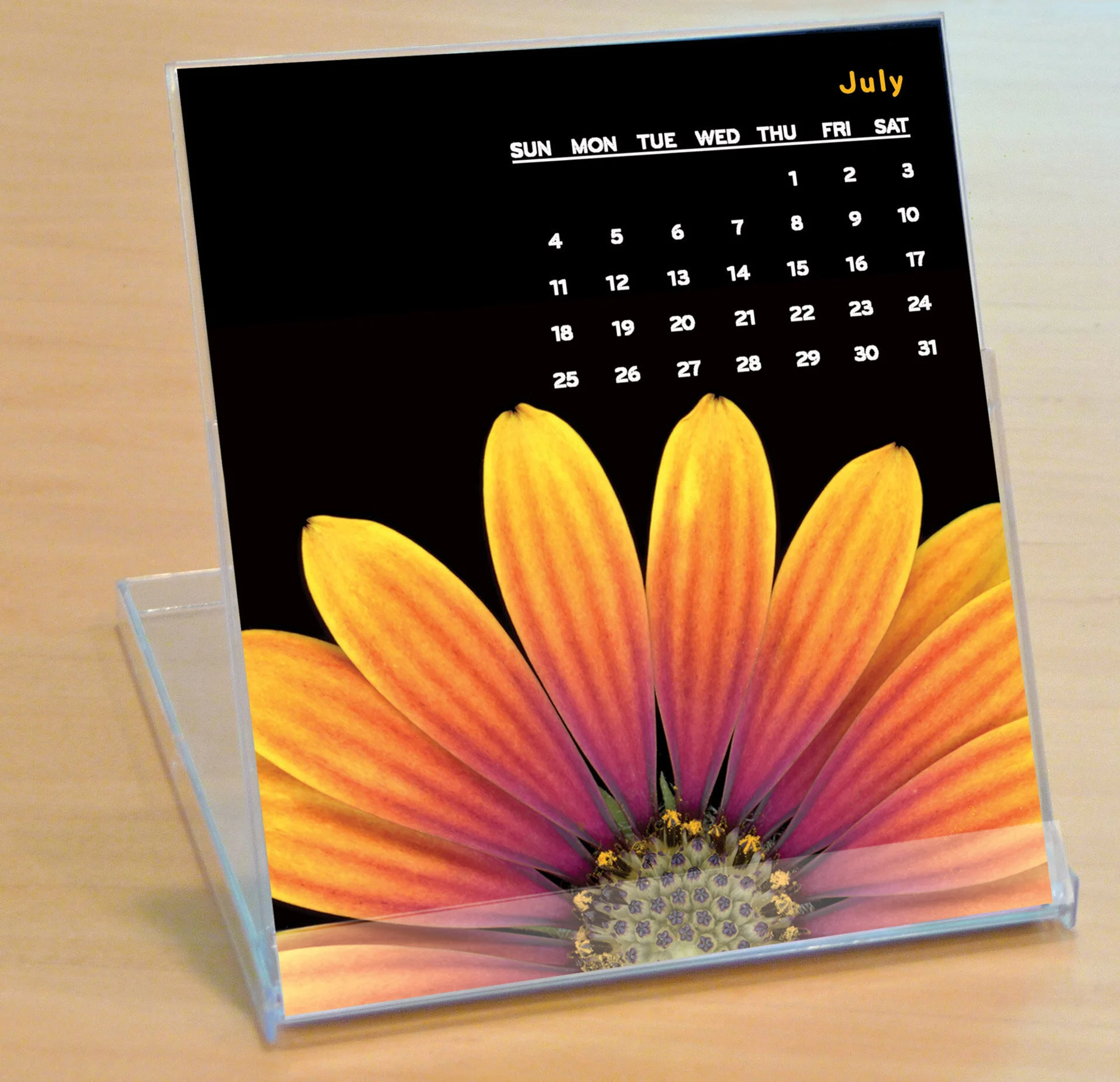 2021 Desk Calendar with Easel Stand