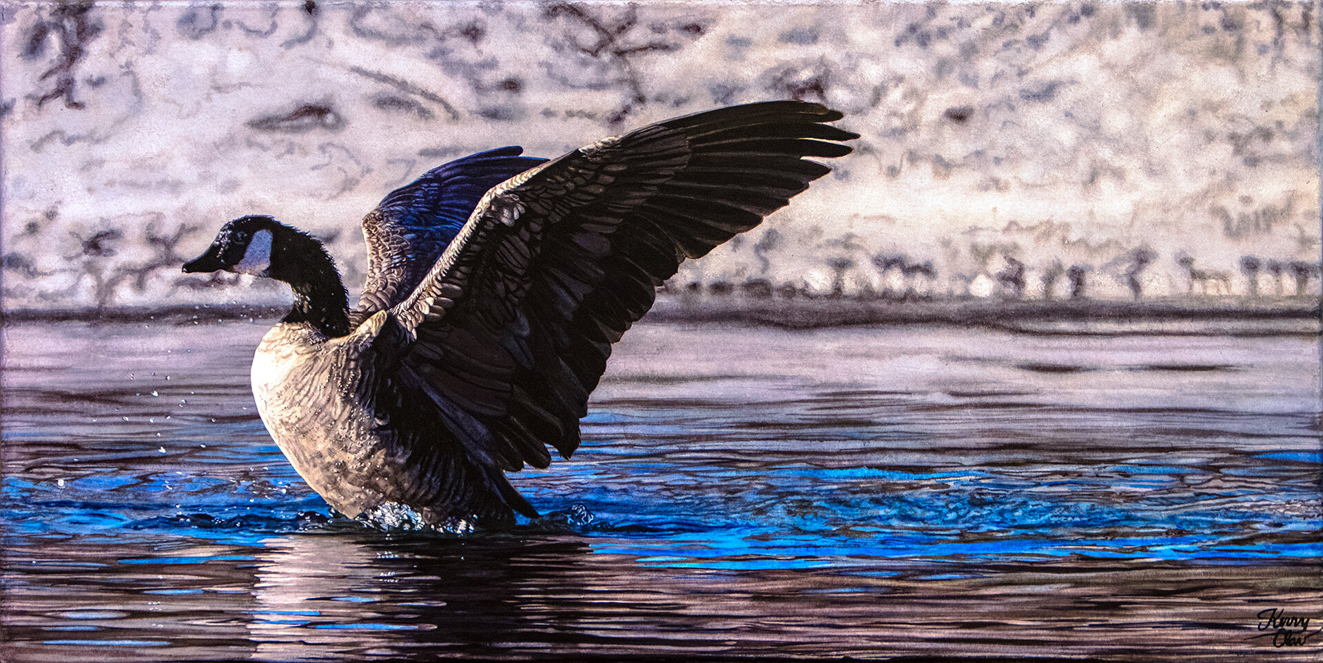 October Morning: Canada Goose at Oxbow Bend
