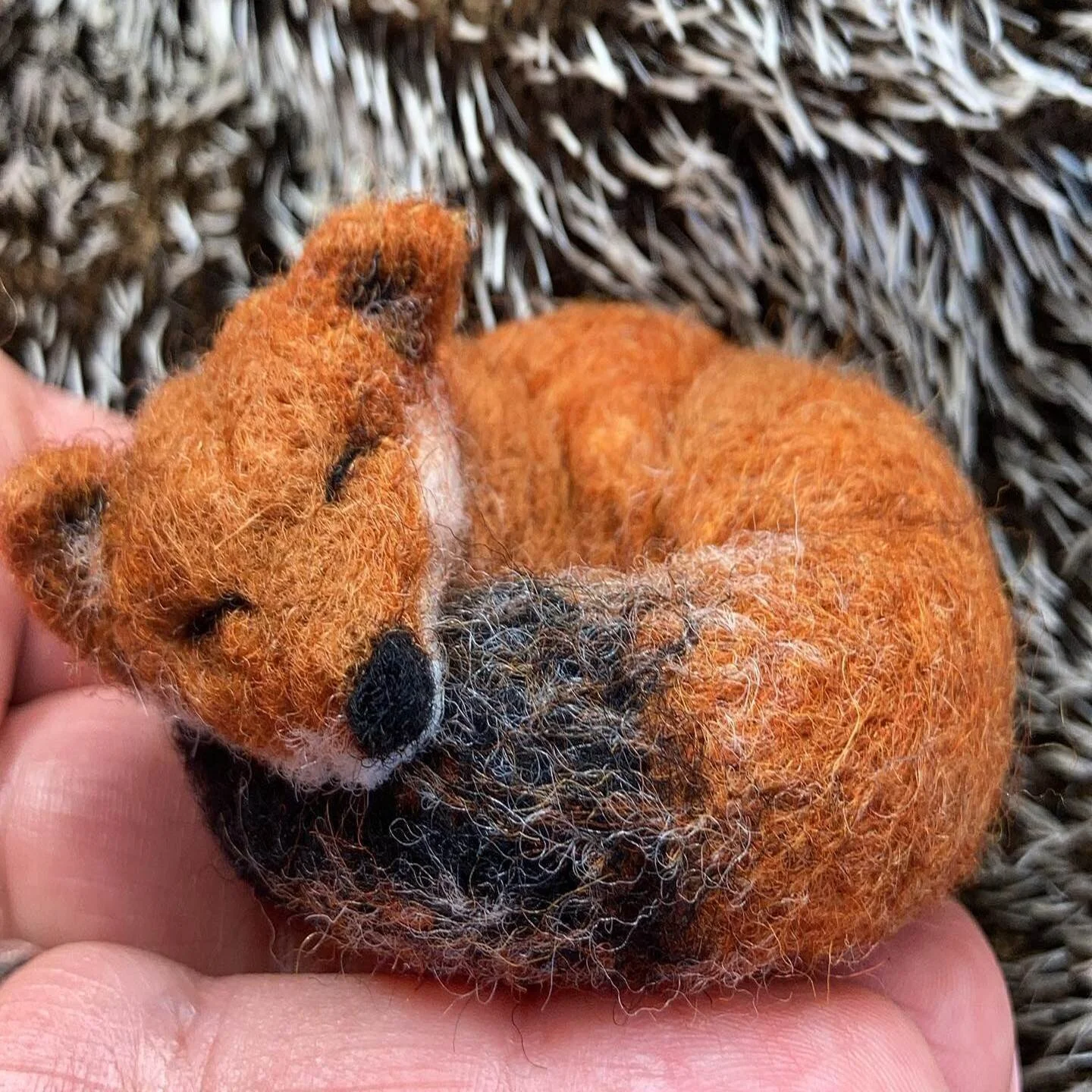 SLEEPING FOX ORNAMENT