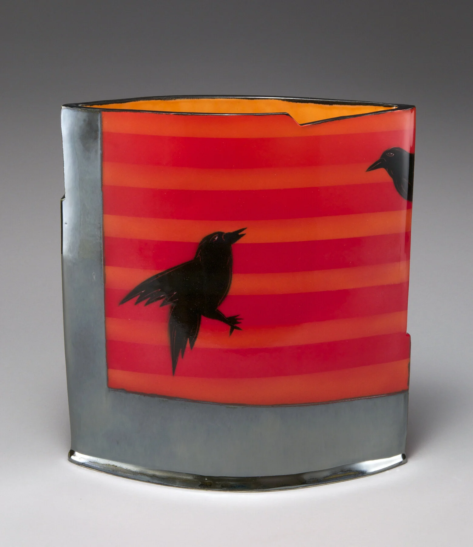  Striped Crow Vase