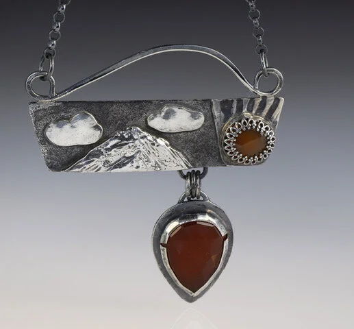 Chalcedony mountain Pendant