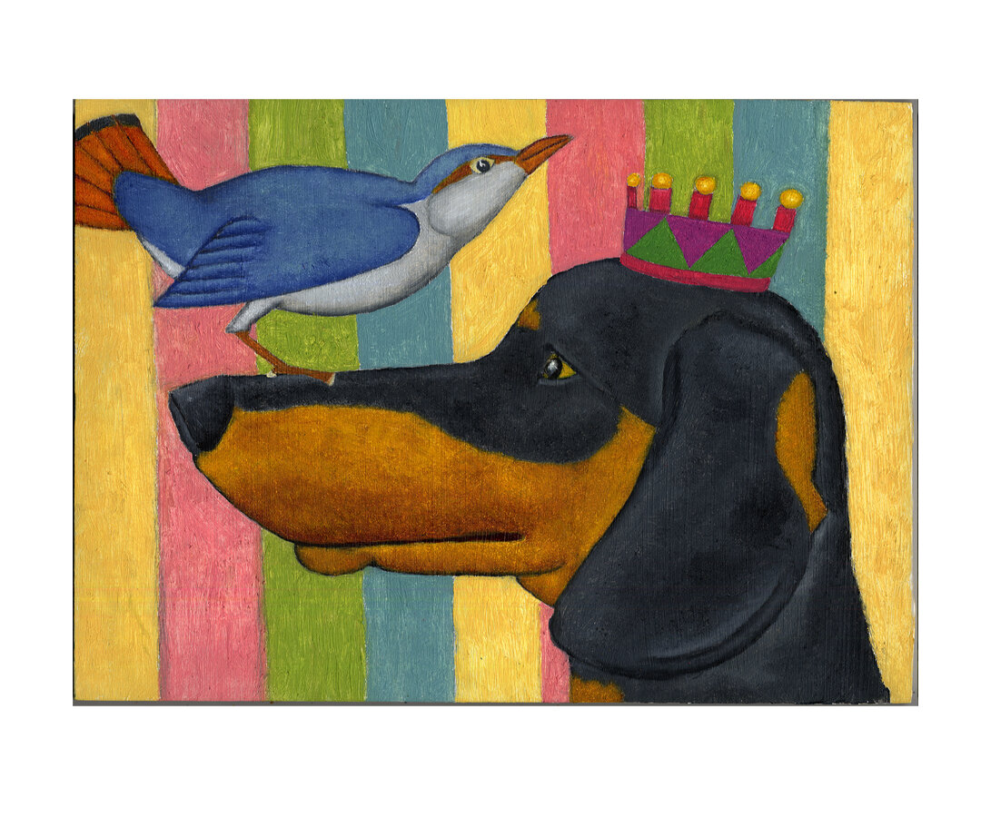 Dog Bird Cards