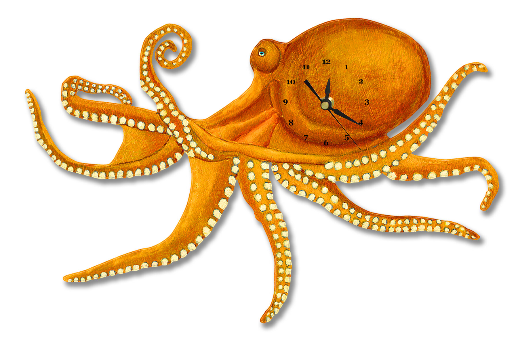 Octopus Cutout Clock