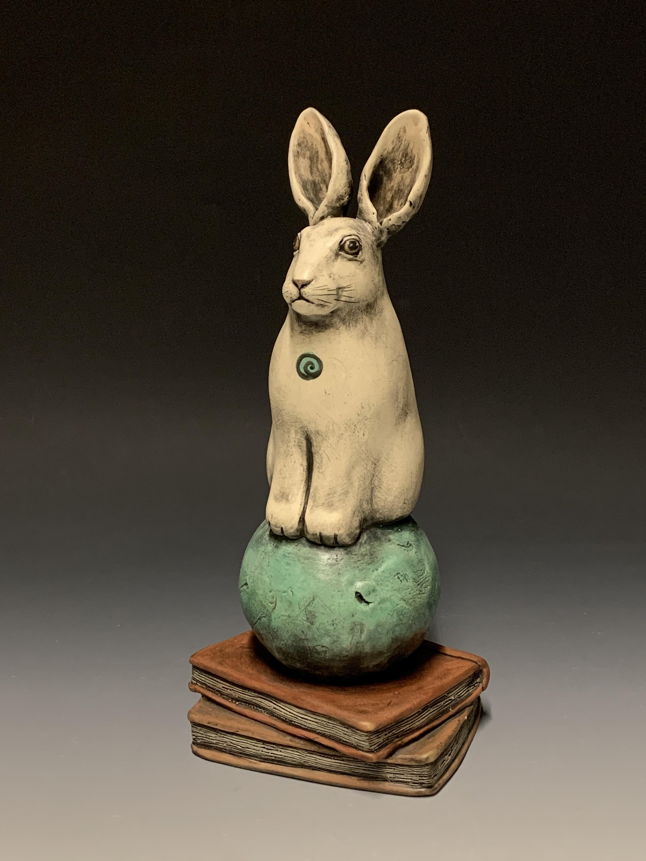 Rabbit Enjoys Her Perch