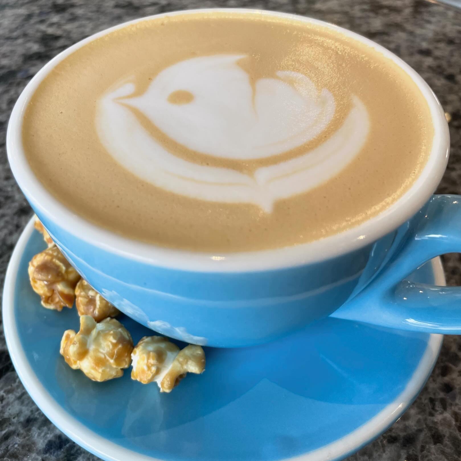 This Caramel Corn Latte is quite possibly one of our favorites yet! Only 2 more weeks to get a Caramel Corn Latte make sure you get one you won&rsquo;t be sorry!!! And bonus $1.00 from each of these lattes sold will be donated to @partnersforourcommu