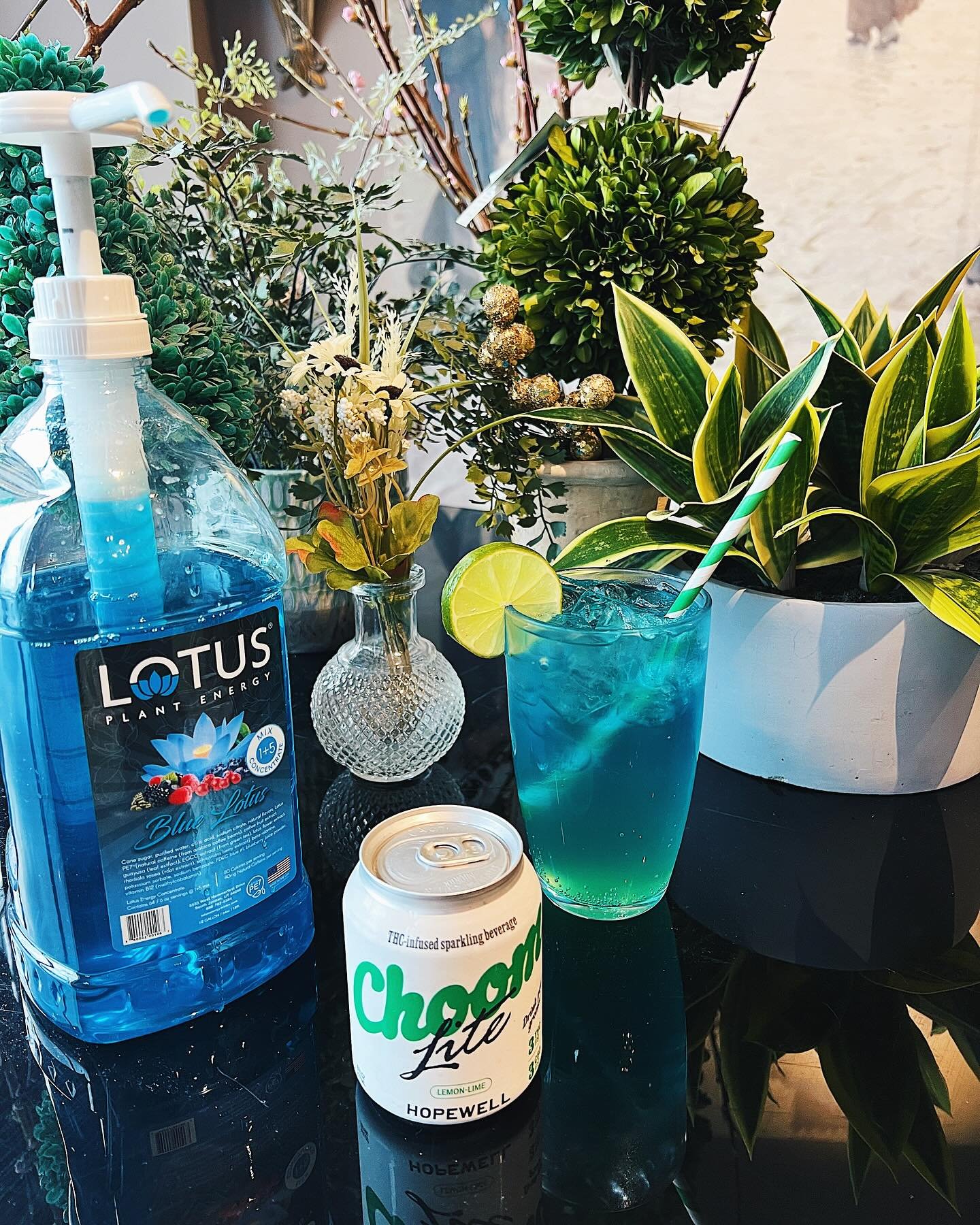 TODAY ONLY! For 4/20 we&rsquo;ll be making our &lsquo;Choom Lotus&rsquo;! Featuring Hopewell&rsquo;s &lsquo;Choom&rsquo; THC-infused beverage, passionfruit syrup, and our blue lotus! 🫧 💚

Come feel the vibes and have a great day! 😎

#DowntownArlin