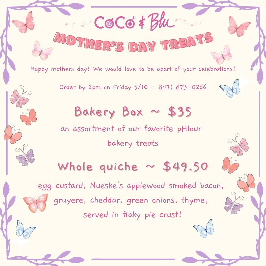 How was every mom born on one day? 🤣

Come celebrate Mother&rsquo;s Day with us! 
We&rsquo;ll be having a special menu for Mother&rsquo;s Day only, as well as offering our Whole Quiches and Bakery Boxes to go for at-home celebrations!💞🌸

Order bef