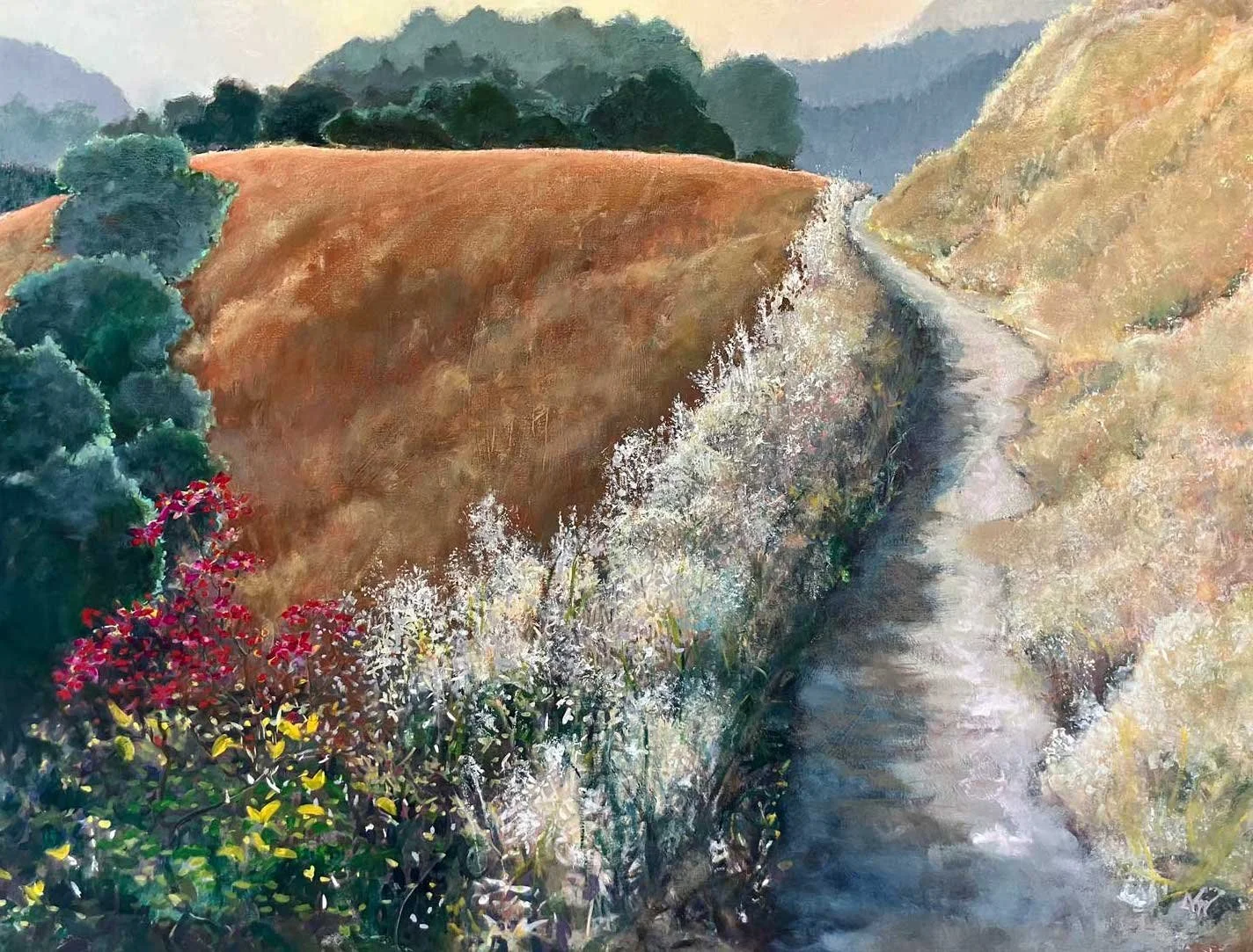 Fox Tales, 36 x 48 inches, oil on canvas