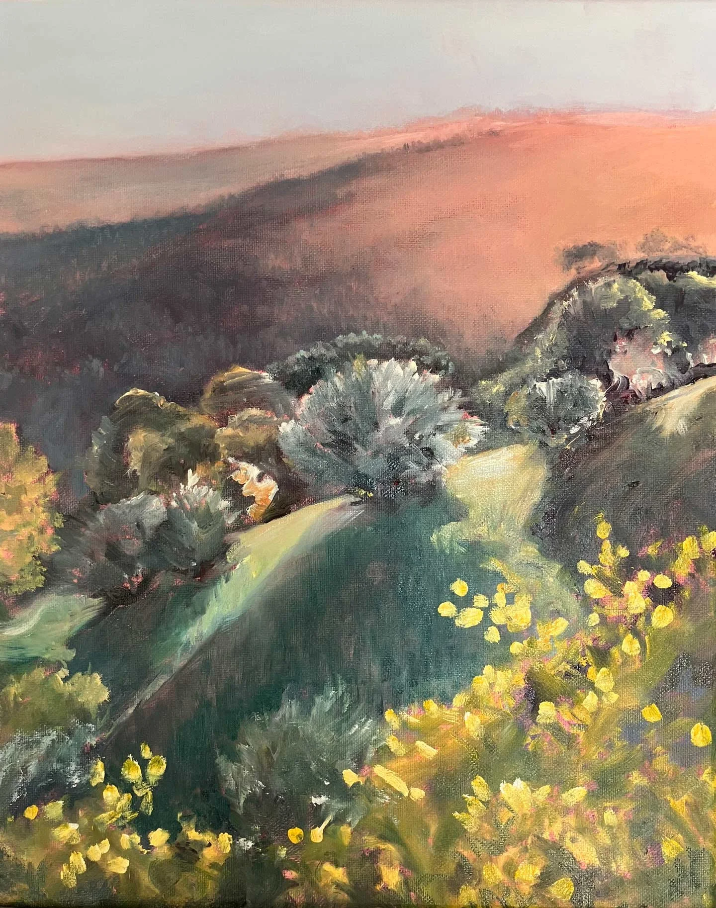 Evening In The Light, 14 x 11 inches, oil on canvas