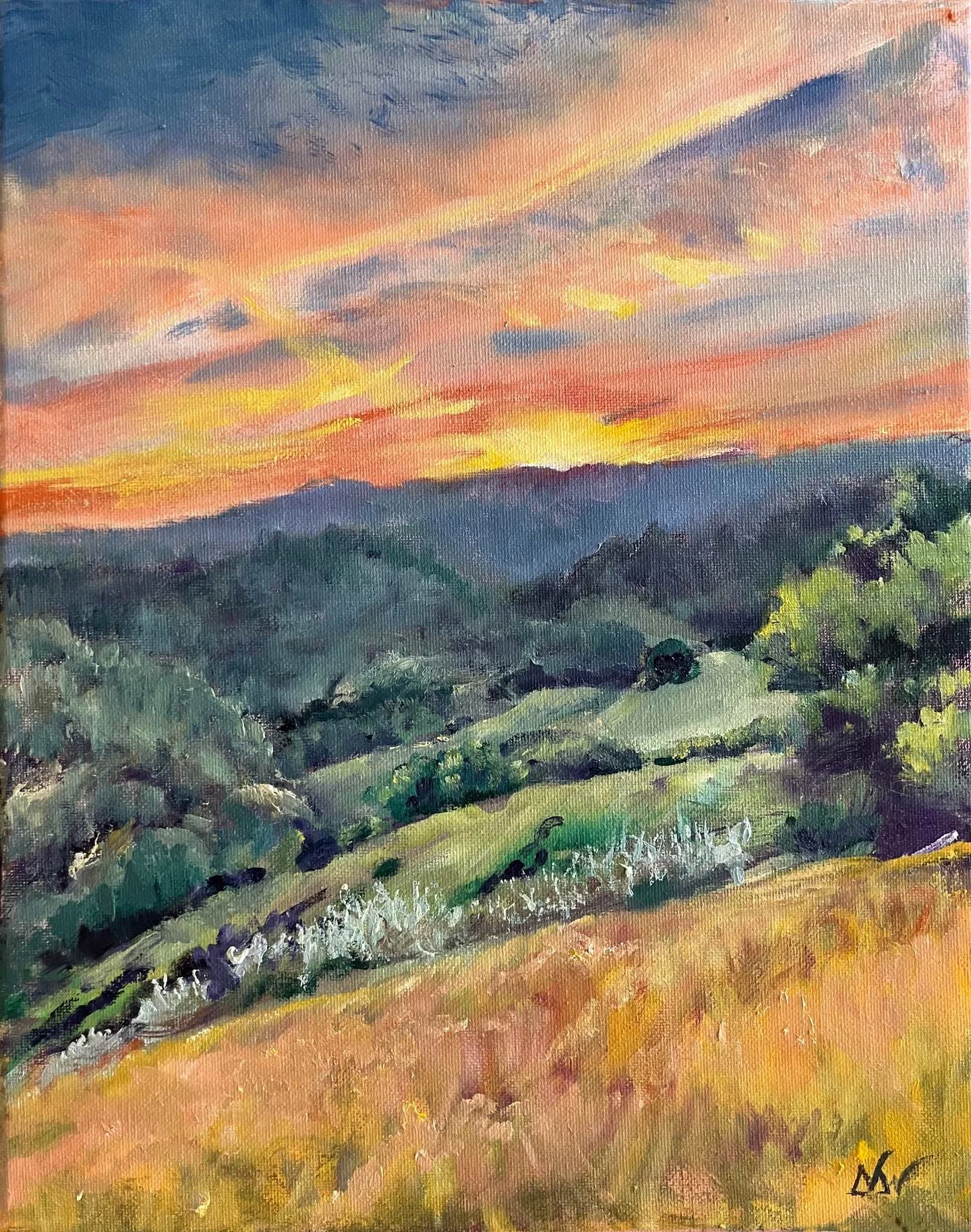 Cloud Caress, 11 x 14 inches, oil on canvas