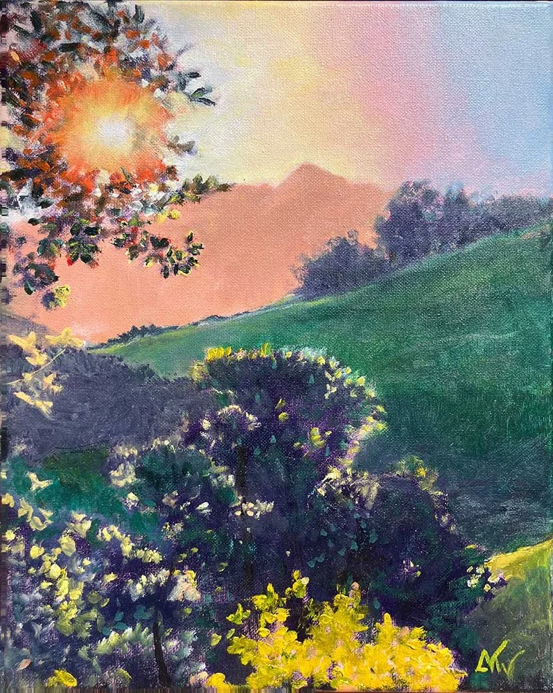 Trees So Big, 14 x 11 inches, oil on canvas