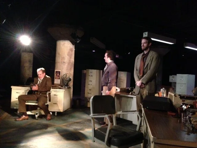 Bruce DuBose, Michael Federico and Alex Organ in the World Premiere of Profanity by Sylvan Oswald