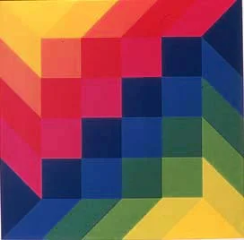 Color Spectrum 1980 30x30” Silkscreen Print Ed 125