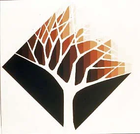 Volcanic Tree 1980 30x30” Silkscreen Print Ed 125