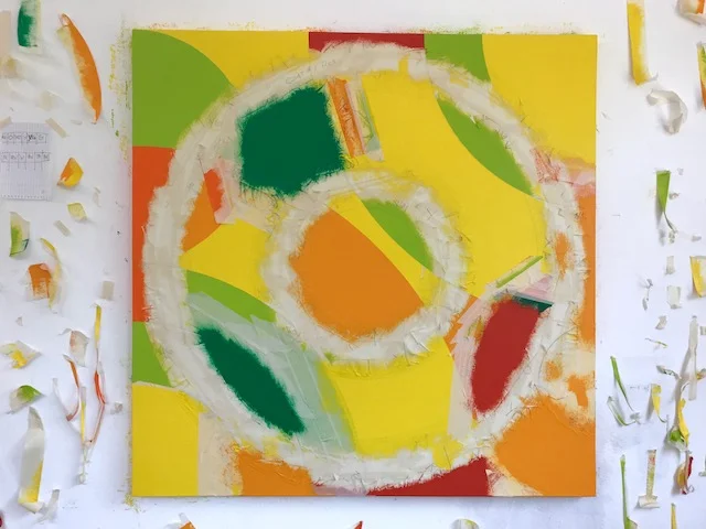 Julia and David White Artists’ Colony, Ciudad Colon, Costa Rica 2018. Circle Series 2018 in Progress.
