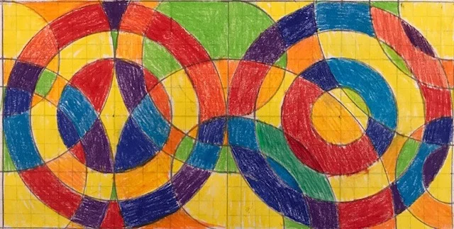 Julia and David White Artists’ Colony, Ciudad Colon, Costa Rica 2018. Preliminary Drawing for Circle Series 2018.