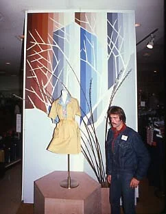 Bullocks Sherman Oaks CA, Autumn Trees, 12'x7’ Acrylic on Canvas 1975