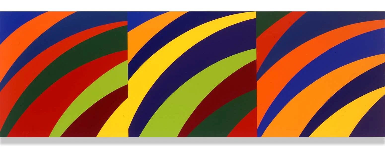 Private Residence, Sector Series LI 12x36” Acrylic on Canvas 2001