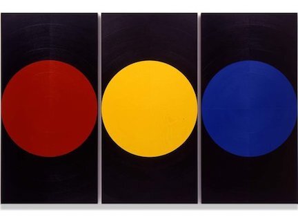 Homage To A Friend RYB 48x72" Acrylic on Canvas 1995