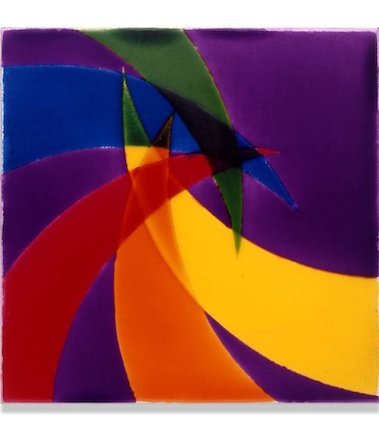 Sector Series XXXII 1996 12x12” Polyester Resin on Canvas Kobayashi Residence, Tokyo Japan 2018