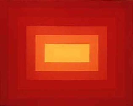 Rectangles Series - Red to a Yellow Bar 1973 48x60” Acrylic on Canvas Private Collection, Las Vegas Nevada
