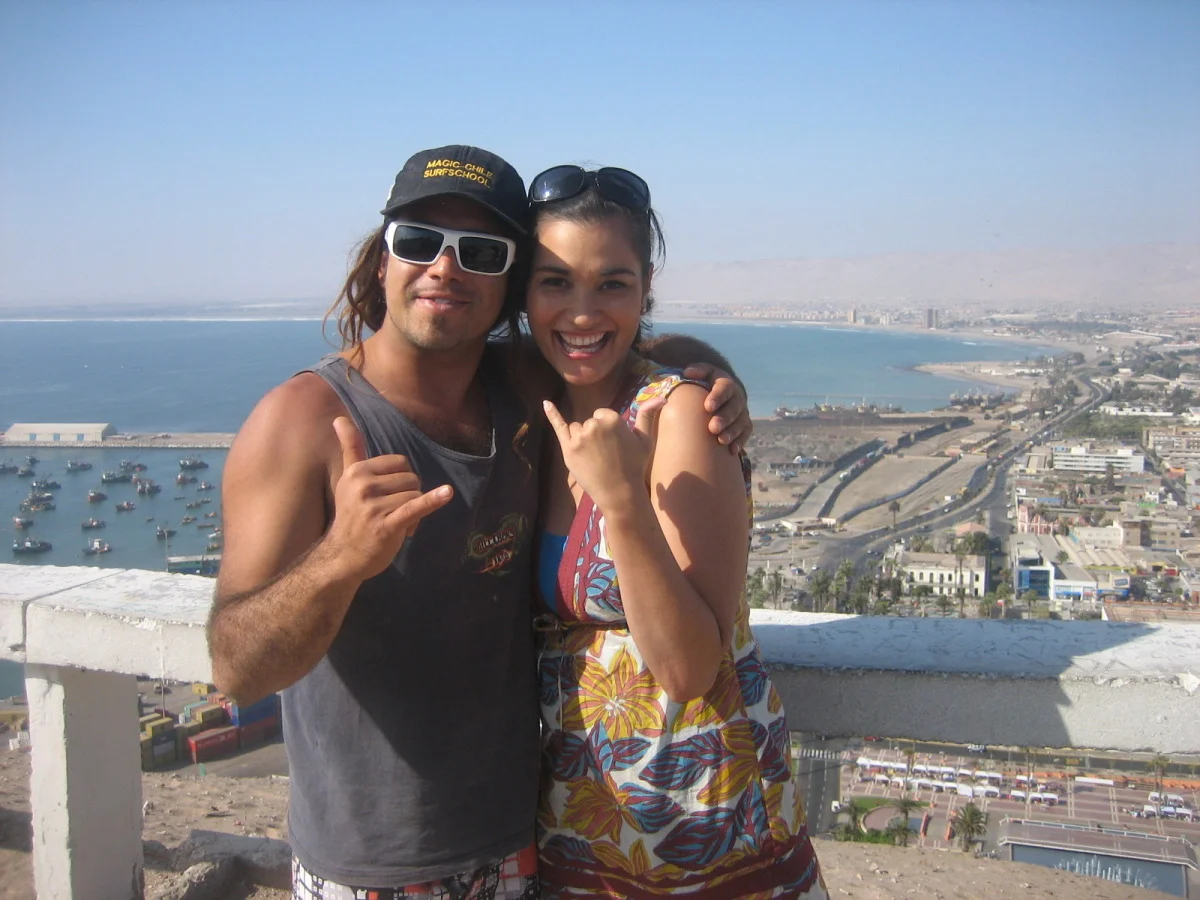 My surf instructor in Arica