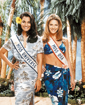 CBS gallery shot for press for Miss Universe 1998