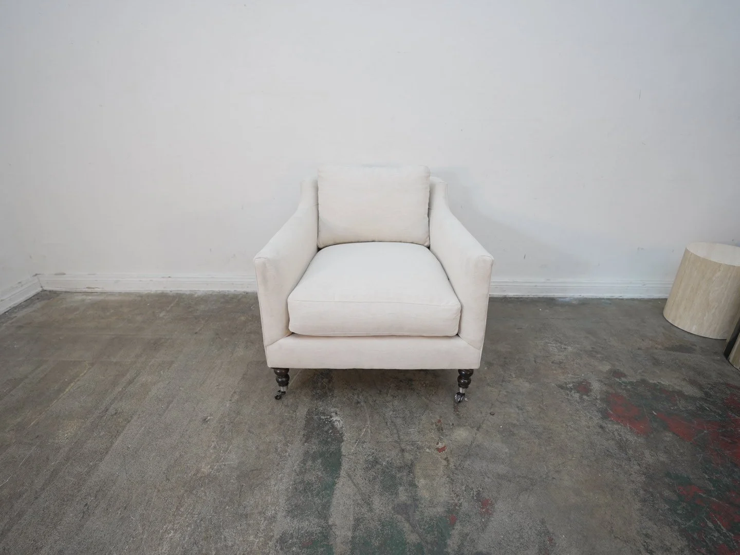 Fabienne Accent Chair, Eggshell Crypton