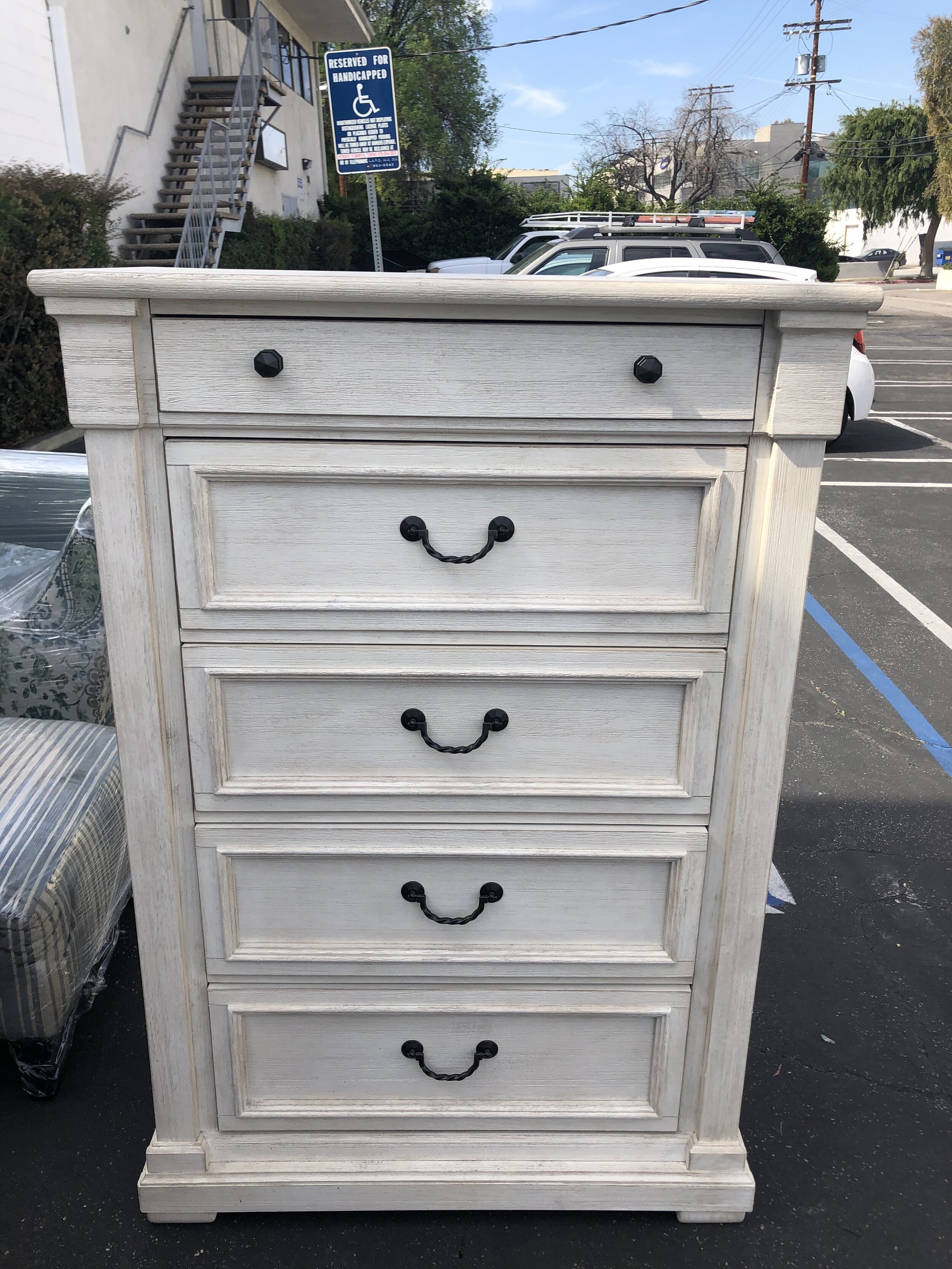 White Five Drawer Chest There Are Three Available Rebound