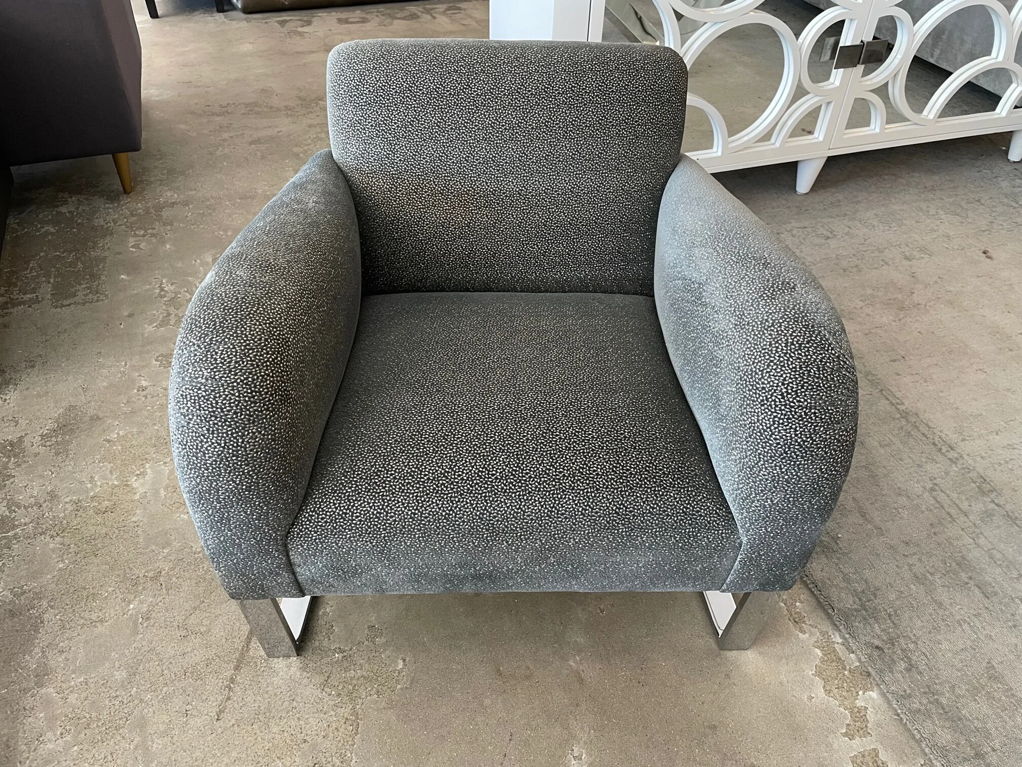Dohinga Focal Armchair Grey Fabric
