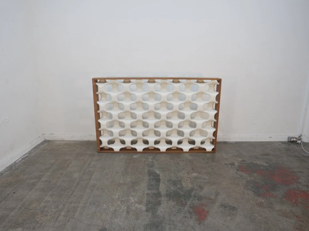 Richard Harvey Grille Bone &amp; Teak Screen
41.5" W x 6" D x 71.5" H 
$4,499