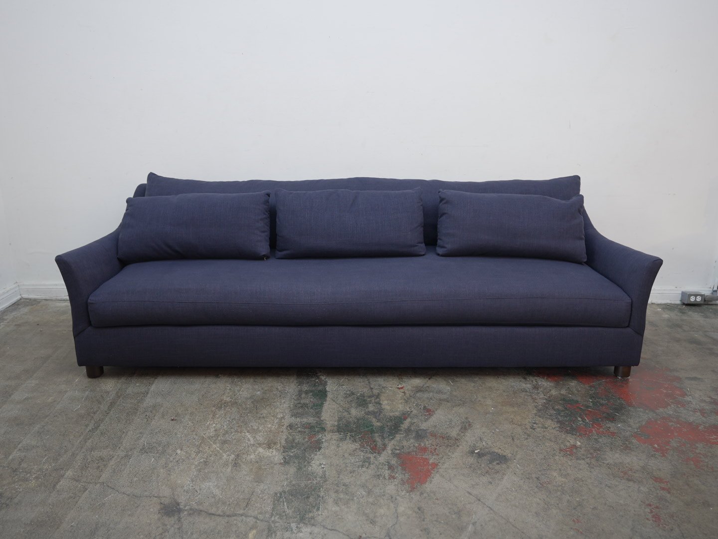 Niven Sofa in Blue Linen As-Is (Large)