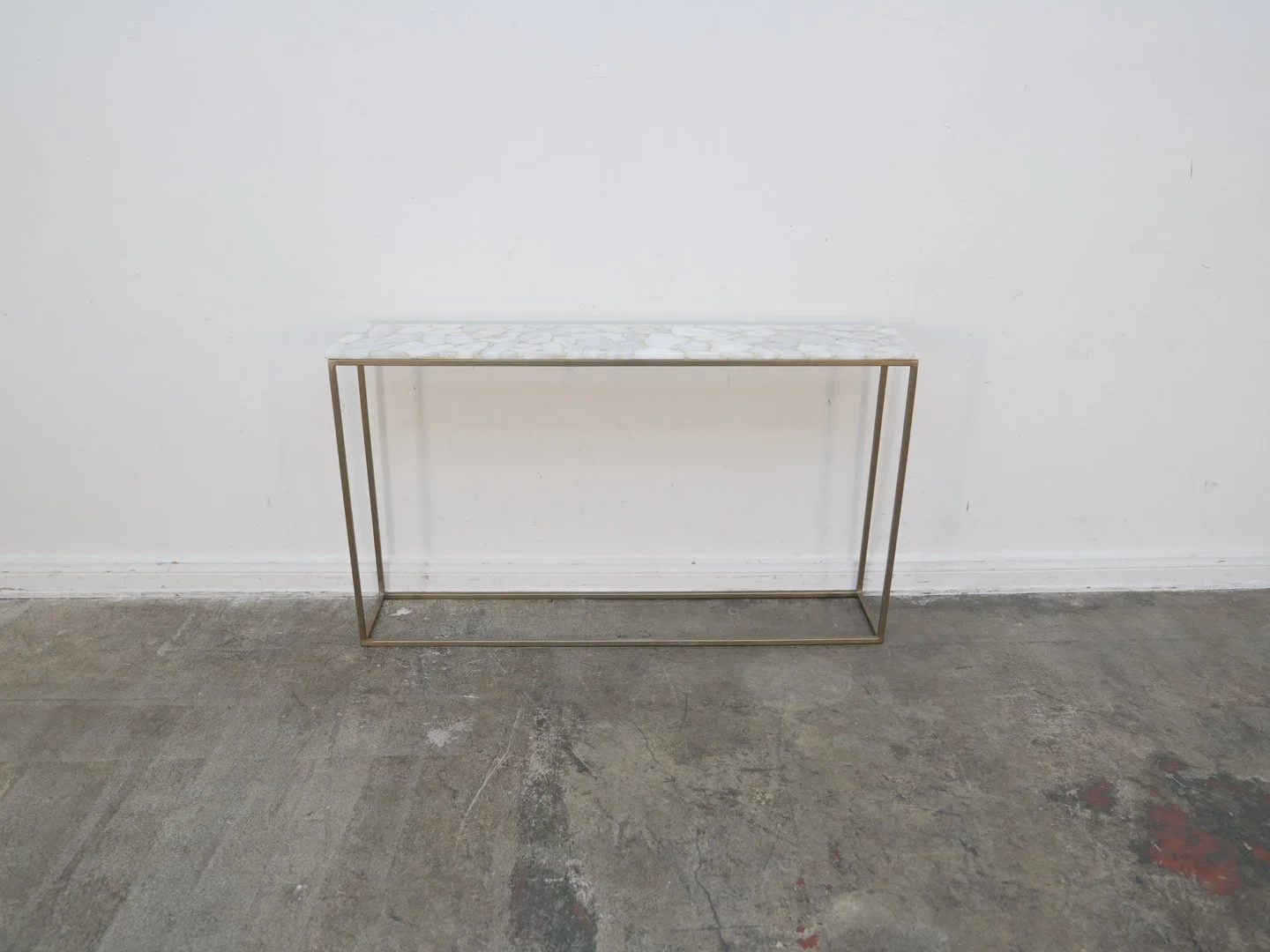 CB2 White Agate Console