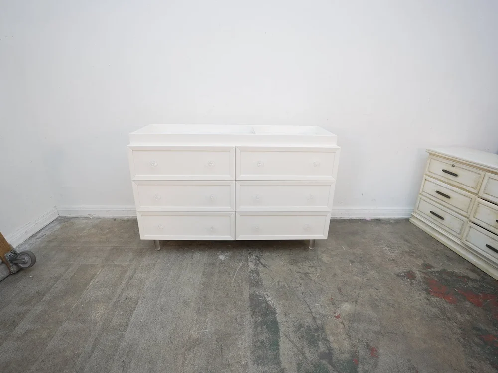 Pottery Barn White Dresser w/ Changing Topper & Lucite Handles | Rebound  Furniture & Consignment | Woodland Hills