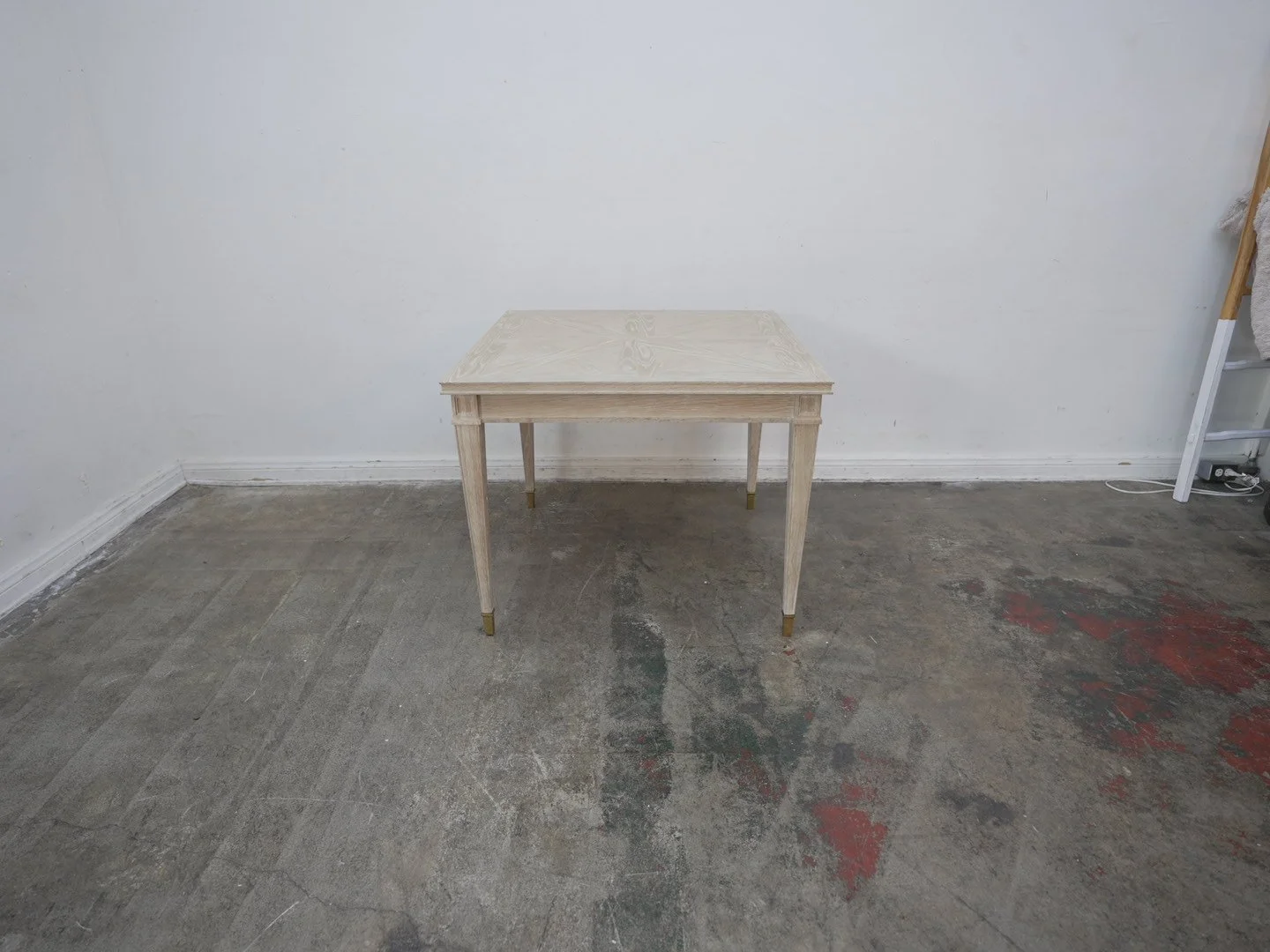 Century Maison French Country Blonde Cerused Oak Game Table