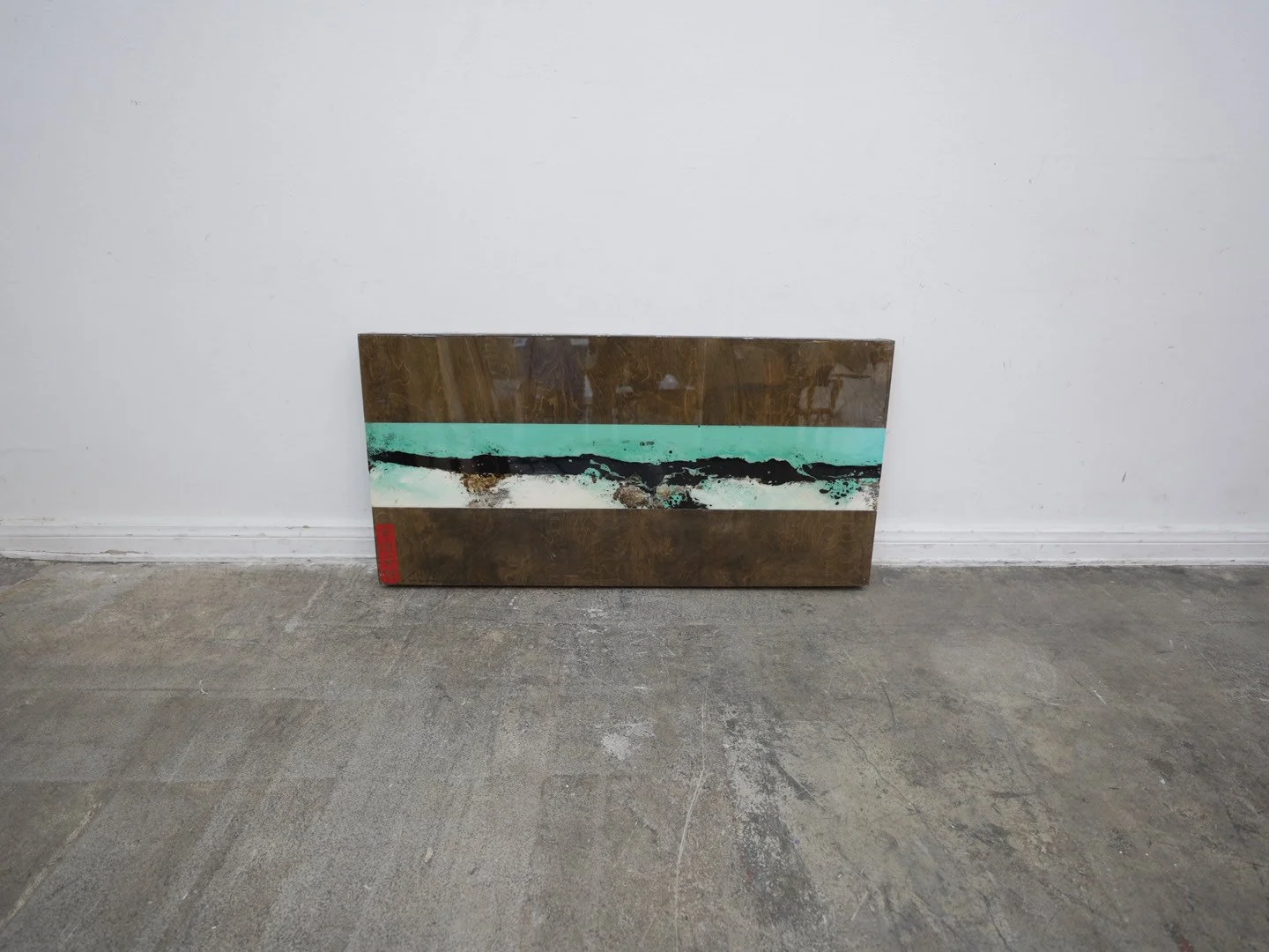 Expoxy on Wood painting on wood by artist Andy Anh Ha