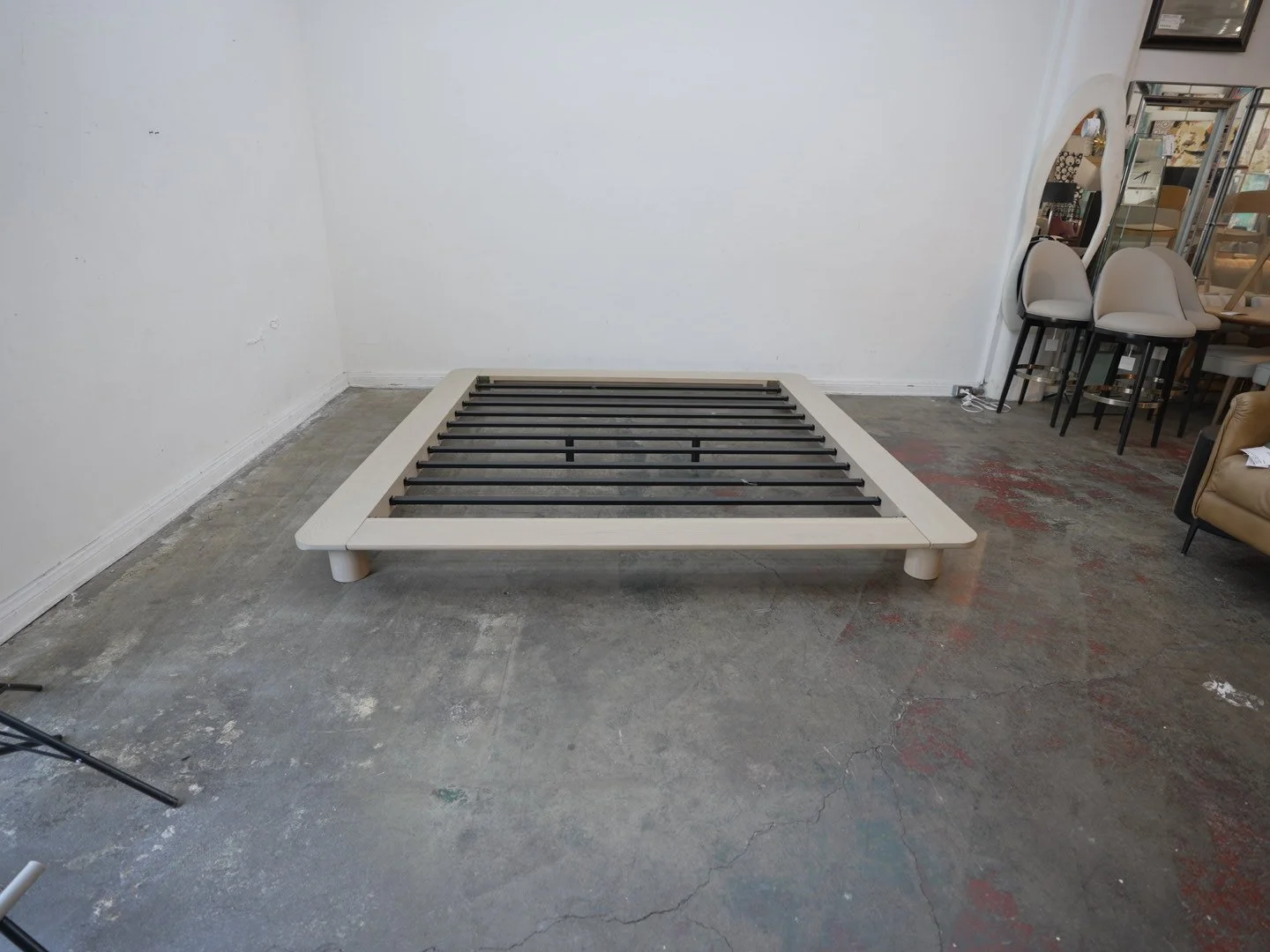 Kiral Platform King Bed by Sun at Six As-Is (Cracked)