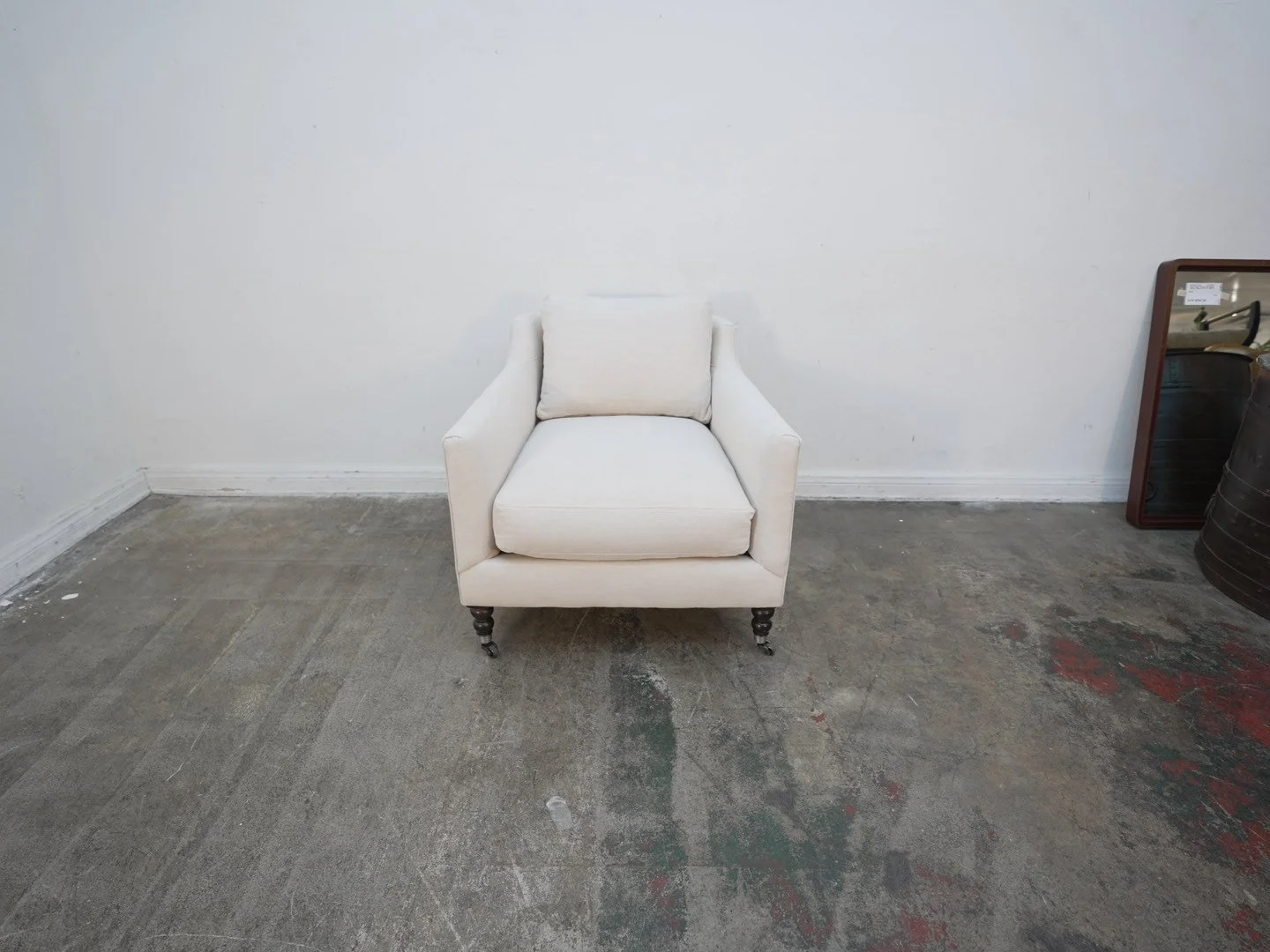 Fabienne Accent Chair, Eggshell Crypton