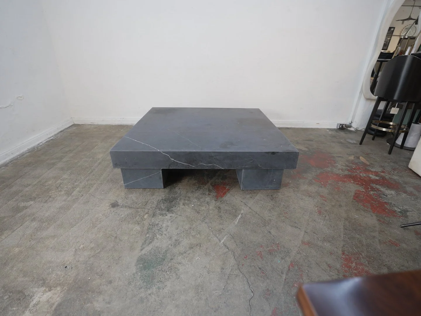 Black Stone Coffee Table As-Is
