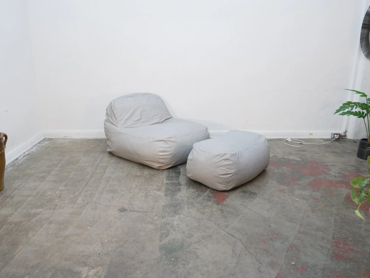 Palermo House Bean Bag Chair and Ottoman