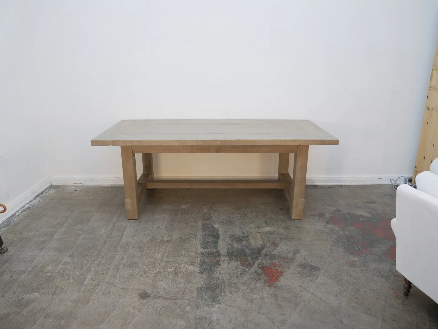 Restoration Hardware Trestle Base Plank Table