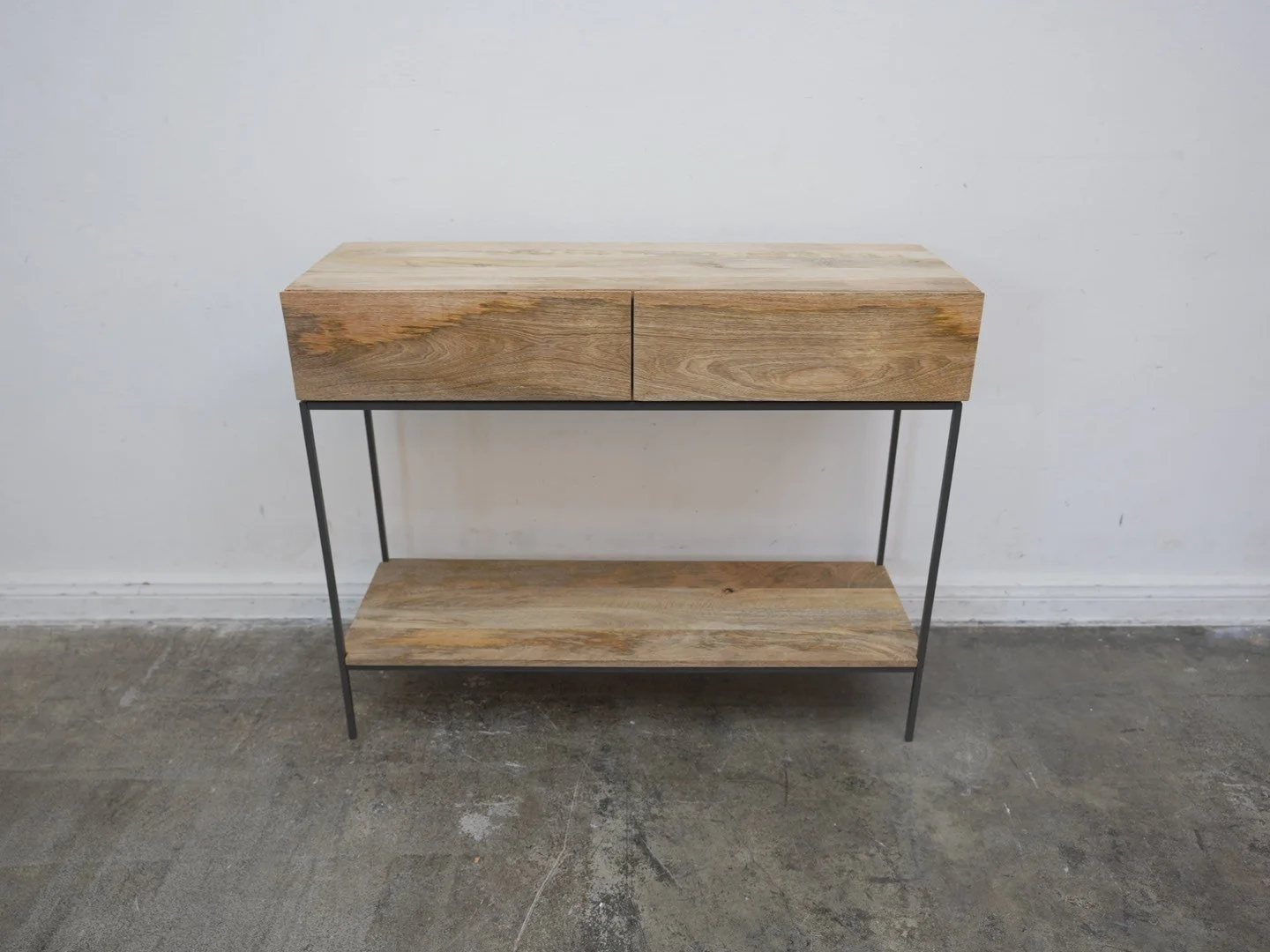 West Elm Industrial Solid Wood Console