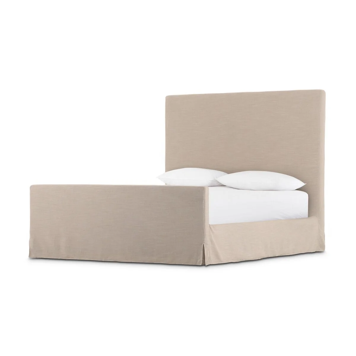 Daphne Slipcover Bed Savoy Parchment Almond- Queen